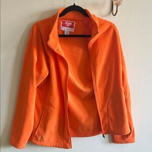 Orange Fleece Jacket - Women